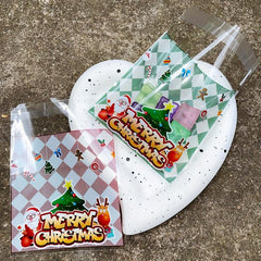 100pcs Christmas Opp Ziplock Bag Santa Claus Party Packaging