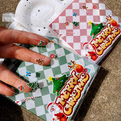 100pcs Christmas Opp Ziplock Bag Santa Claus Party Packaging