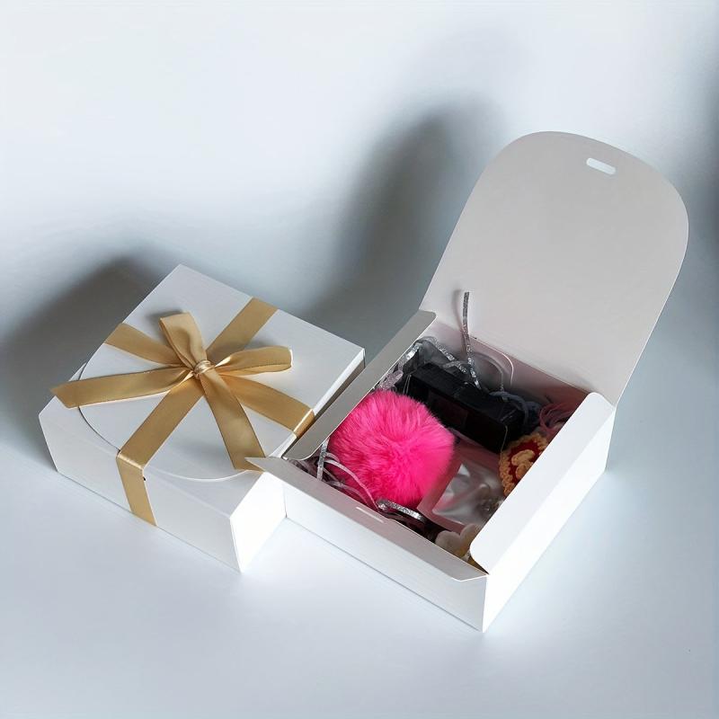 5pcs All-in-One Gift Packaging Set with Bow Ribbon - Ideal for Any Occasion
