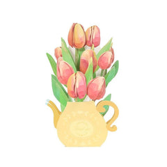 3D Tulip Flower Greeting Card - Birthday Blessing for Mom