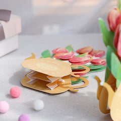 3D Tulip Flower Greeting Card - Birthday Blessing for Mom