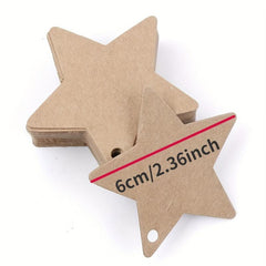 100pcs Five pointed Star Christmas Wedding Label Party Gift Card