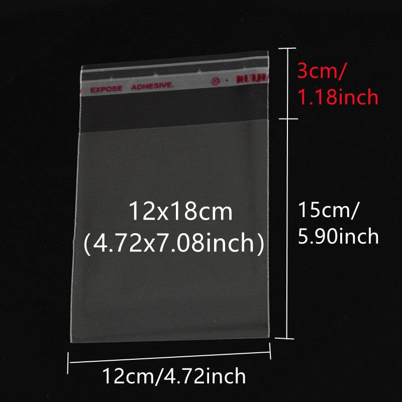 100pcs 4x6 15 24x20 32 Cm Transparent Self adhesive Sealed Plastic Bags
