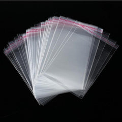 100pcs 4x6 15 24x20 32 Cm Transparent Self adhesive Sealed Plastic Bags