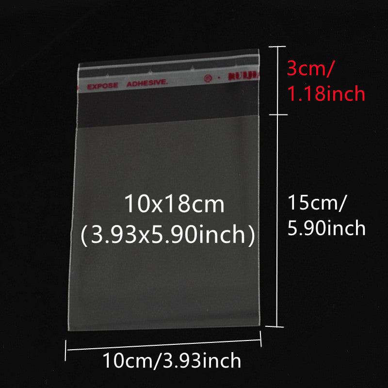 100pcs 4x6 15 24x20 32 Cm Transparent Self adhesive Sealed Plastic Bags