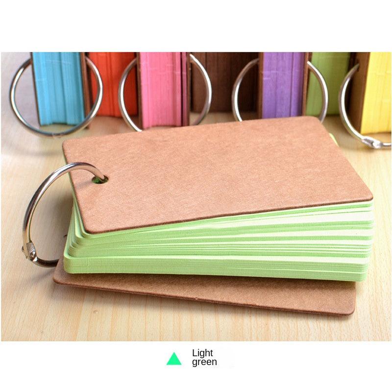 50pcs Blank Pocket Notebooks Iron Circle Notepad School Supplies