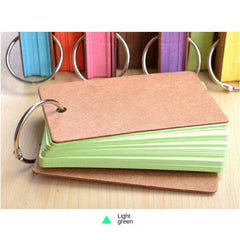 50pcs Blank Pocket Notebooks Iron Circle Notepad School Supplies