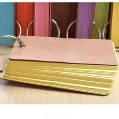 50pcs Blank Pocket Notebooks Iron Circle Notepad School Supplies