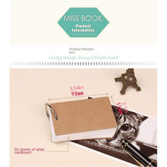 50pcs Blank Pocket Notebooks Iron Circle Notepad School Supplies