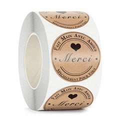 500pcs Sealing Sticker Roll Pack Gift Sticker Label