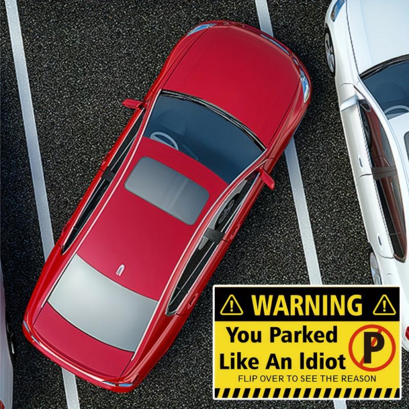 50pcs Bad Parking Cards Funny No Parking Cards with Reasons