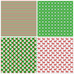 12pcs Christmas Wrapping Paper Santa Claus Pattern