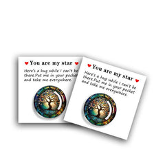 You Are My Star Tree Of Life Cheer Up Card With Mini Glass Tree Of Life