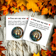 You Are My Star Tree Of Life Cheer Up Card With Mini Glass Tree Of Life