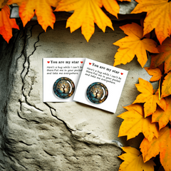 You Are My Star Tree Of Life Cheer Up Card With Mini Glass Tree Of Life