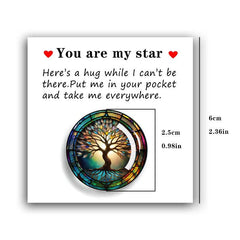 You Are My Star Tree Of Life Cheer Up Card With Mini Glass Tree Of Life