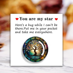 You Are My Star Tree Of Life Cheer Up Card With Mini Glass Tree Of Life
