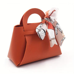 Leather Gift Bags Wedding Favour Bag Mini Handbag With Ribbon Candy Box