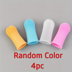 Dog Cat Toothbrush Finger Cover Dental Cleaning Tool