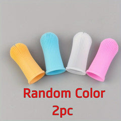 Dog Cat Toothbrush Finger Cover Dental Cleaning Tool