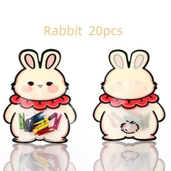 50pcs Snack Bag Ziplock Bag Cartoon for Biscuits Snacks Nuts Seeds Candy
