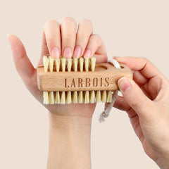 2pcs Nail Brush Wooden Fingernail Scrub Brush