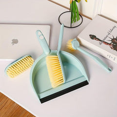 Mini Cleaning Brush And Dustpan Set - 3 Types Cleaning Brushes And Dustpan