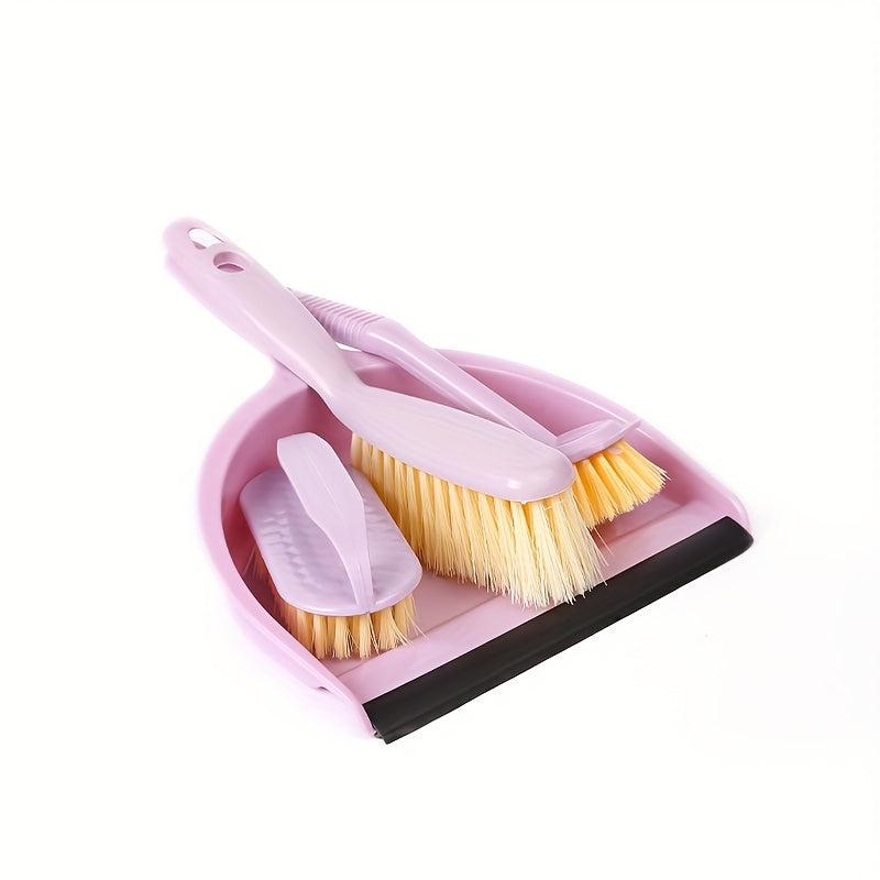 Mini Cleaning Brush And Dustpan Set - 3 Types Cleaning Brushes And Dustpan