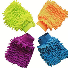 Chenille Double sided Cleaning Wool Gloves for Car Wash