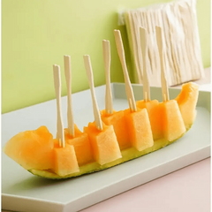 100pcs Disposable Fruit Fork Set Dessert Snack Mini Fork Birthday Party Supplies