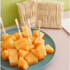 100pcs Disposable Fruit Fork Set Dessert Snack Mini Fork Birthday Party Supplies