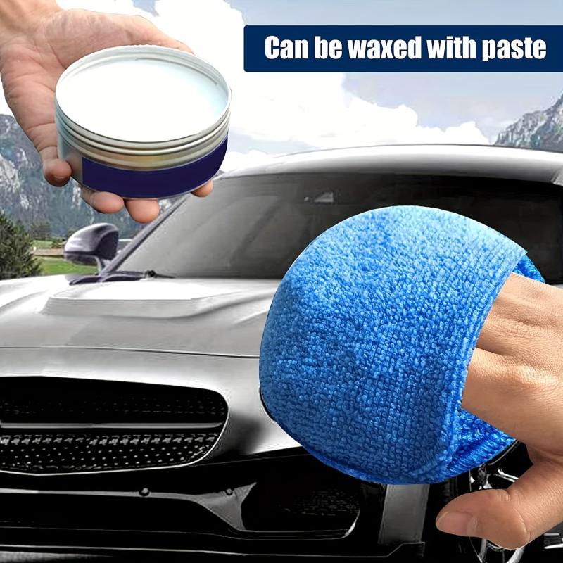 2pcs Car Superfine Fiber Round Sponge Detail Cleaning Pad for Wax Sprayer