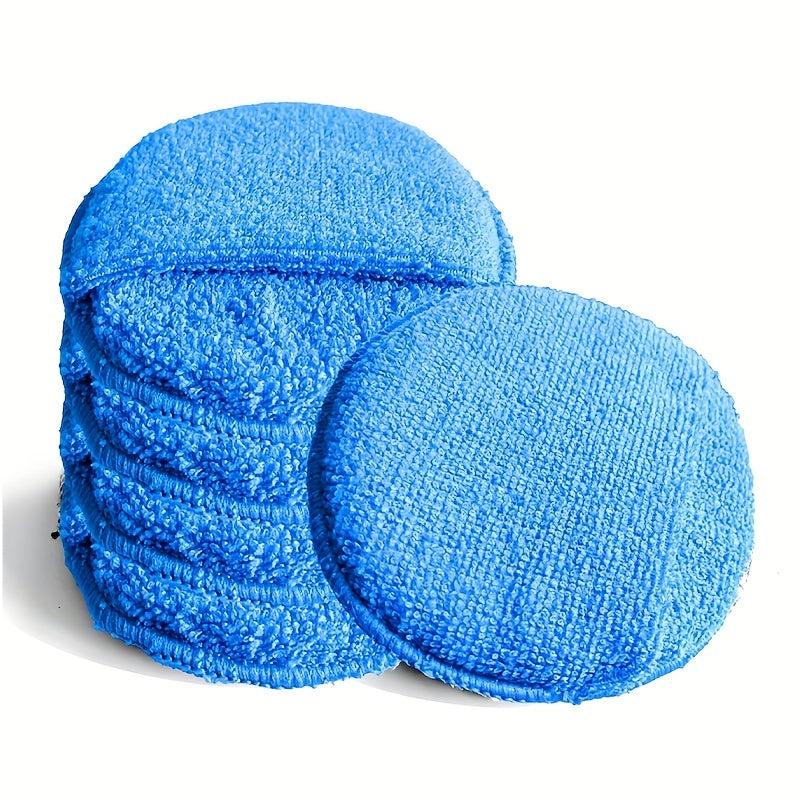 2pcs Car Superfine Fiber Round Sponge Detail Cleaning Pad for Wax Sprayer