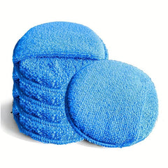2pcs Car Superfine Fiber Round Sponge Detail Cleaning Pad for Wax Sprayer