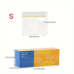 30PCS Reusable Storage Bags Leak-proof Food Sandwich Snack Organizer