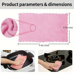 10pcs Microfiber Cleaning Cloth for Kitchen and Bathroom