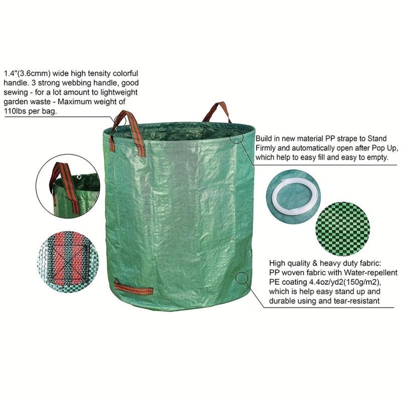72 Gallons Garden Bag Heavy Duty Reuseable Gardening Bags
