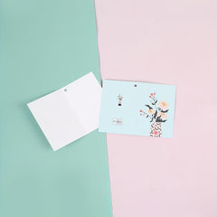 Flower Pattern Greeting Cards - Set of 16 for Family