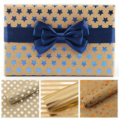 Bronzing Wrapping Paper Birthday Holiday Gift Book Leather Paper Packaging