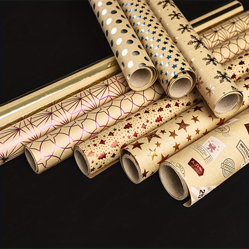 Bronzing Wrapping Paper Birthday Holiday Gift Book Leather Paper Packaging