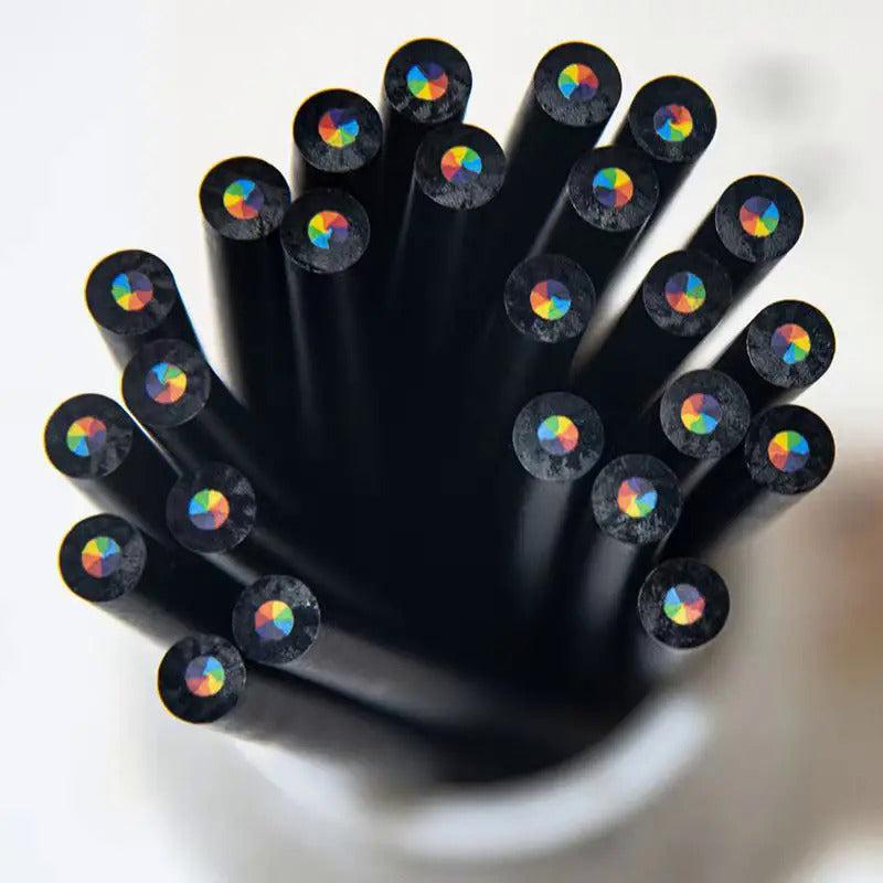 5pcs Rainbow Crayons Colour Pencil Set for Kids School Office Art Painting Drawi