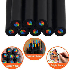 5pcs Rainbow Crayons Colour Pencil Set for Kids School Office Art Painting Drawi