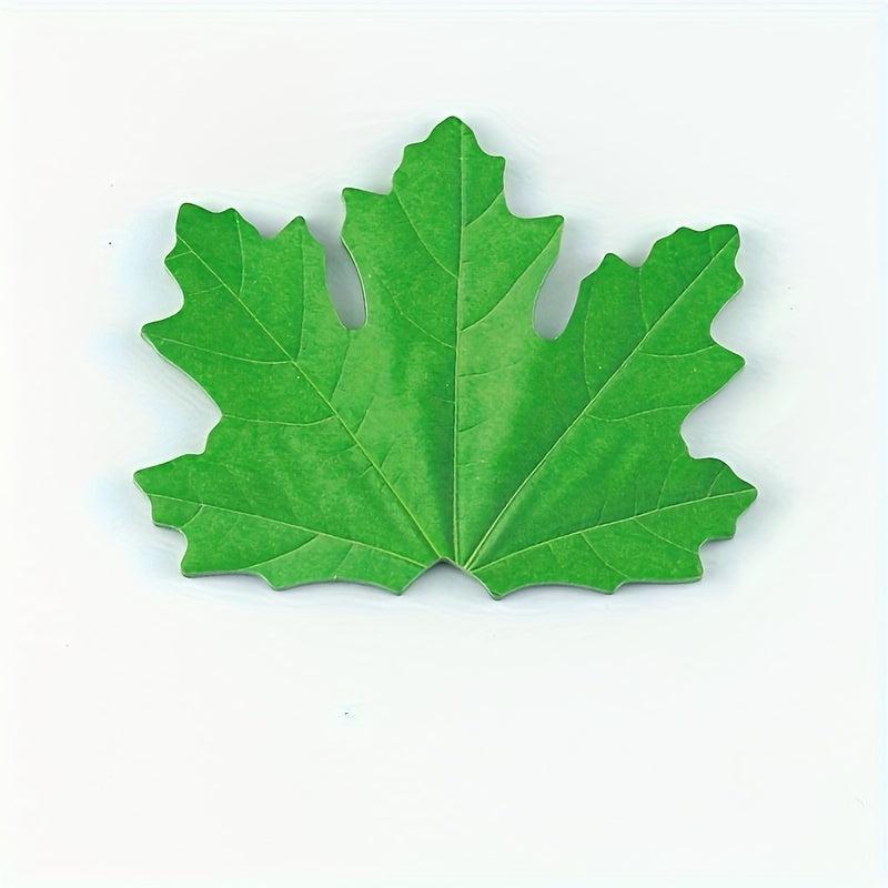 25pcs Maple Leaf Decoration Simulated Leaves Note Paper School Sticky Notes