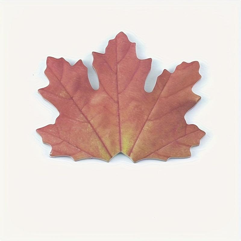 25pcs Maple Leaf Decoration Simulated Leaves Note Paper School Sticky Notes