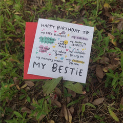 My Bestie Birthday Card My Happy Place My Partner In Crime My Soul Sister Funny