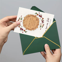 50pcs Green A7 Invitation Envelopes for 5x7 Cards