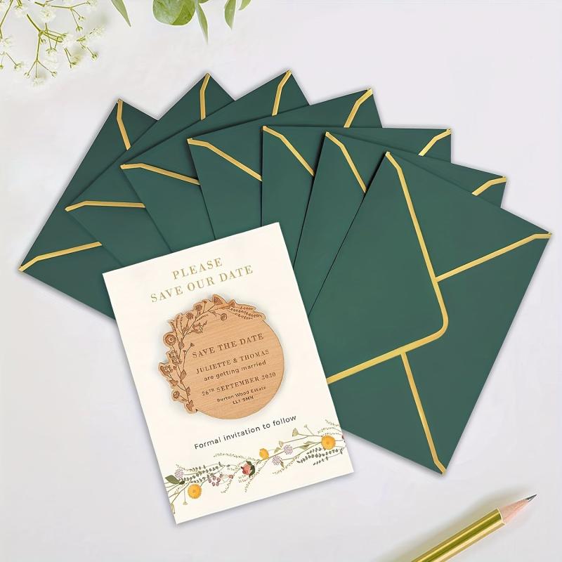 50pcs Green A7 Invitation Envelopes for 5x7 Cards