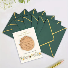 50pcs Green A7 Invitation Envelopes for 5x7 Cards