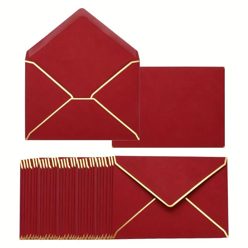 50pcs Green A7 Invitation Envelopes for 5x7 Cards