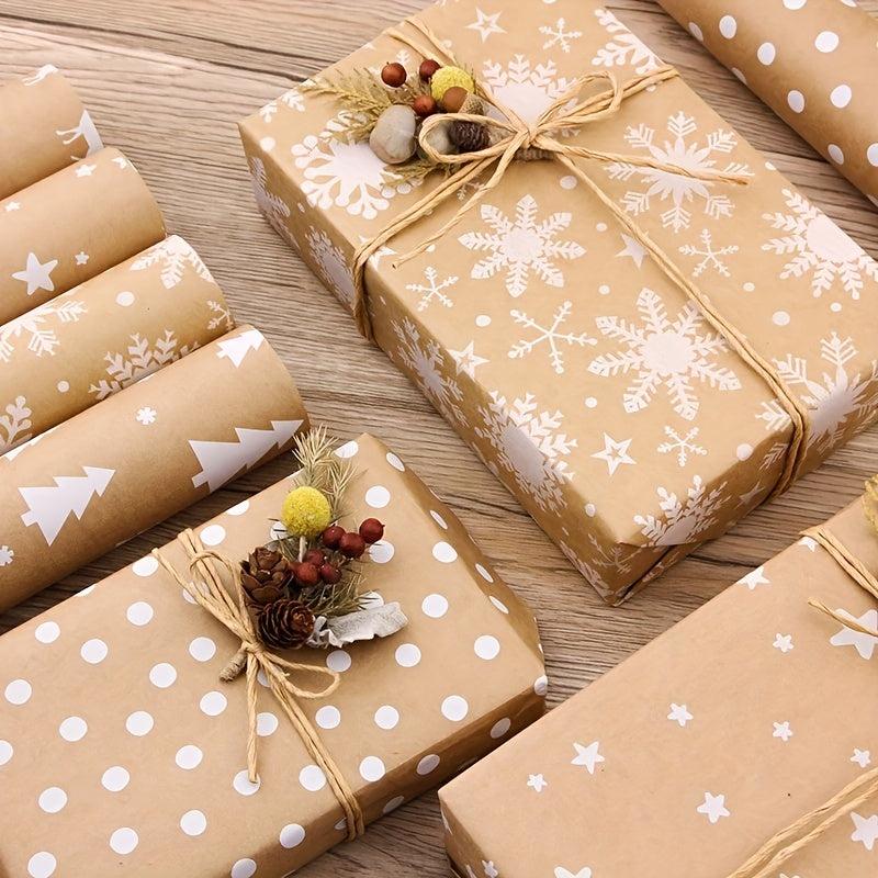 5pcs Christmas Wrapping Paper Sheet - 5 Different Designs 43x100 Cm